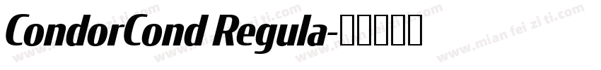 CondorCond Regula字体转换